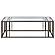 Adri Rectangular Glass Top Coffee Table Clear and Black Nickel by Coaster