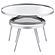 Kaelyn 2-Piece Round Mirror Top Nesting Coffee Table Chrome by Coaster