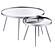 Kaelyn 2-Piece Round Mirror Top Nesting Coffee Table Chrome by Coaster