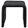 Cahya Woven Rattan Sqaure End Table Black by Coaster