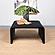 Cahya Woven Rattan Sqaure Coffee Table Black by Coaster