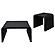 Cahya 2-piece Rattan Coffee and End Table Set Black by Coaster