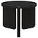 Cordova Round Solid Wood End Table Black by Coaster