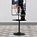 Ganso Round Metal End Table with Tempered Glass Top Black by Coaster