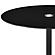 Ganso Round Metal End Table with Tempered Glass Top Black by Coaster