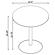 Ganso Round Metal End Table with Tempered Glass Top Black by Coaster