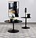 Ganso 2-piece Round Glass Top Coffee and End Table Set Black by Coaster