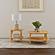 Camillo 2-piece Round Coffee and End Table Set Maple Brown by Coaster