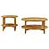 Camillo 2-piece Round Coffee and End Table Set Maple Brown by Coaster