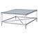 Lindley Square Coffee Table with Acrylic Legs and Tempered Mirror Top Chrome by Coaster