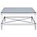 Lindley Square Coffee Table with Acrylic Legs and Tempered Mirror Top Chrome by Coaster