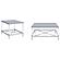 Lindley 2-piece Square Coffee and End Table Set Chrome by Coaster