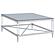 Lindley Square Coffee Table with Acrylic Legs and Tempered Mirror Top Chrome by Coaster