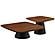Eason 2-piece Coffee and End Table Set Walnut and Black by Coaster