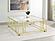 Adri Square Glass Top Coffee Table w/Casters Matte Brass by Coaster