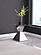 Jenny Glass Top Stainless Steel Side End Table Chrome by Coaster