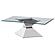 Jenny Glass Top Stainless Steel Coffee Table Chrome by Coaster