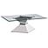 Jenny Glass Top Stainless Steel Coffee Table Chrome by Coaster