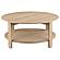 Fowler 1-shelf Round Engineered Wood Coffee Table Natural by Coaster