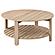 Fowler 1-shelf Round Engineered Wood Coffee Table Natural by Coaster