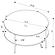 Jonelle 2-piece Round Coffee and End Table Set Gold by Coaster