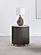 Jason Round Marble Top Side End Table White and Charcoal by Coaster