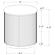 Jason Round Marble Top Side End Table White and Charcoal by Coaster