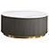 Jason 2-piece Round Marble Coffee and End Table Set White and Charcoal by Coaster