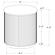 Jason 2-piece Round Marble Coffee and End Table Set White and Charcoal by Coaster