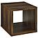 Frisco Square Engineered Wood Side End Table Dark Pine by Coaster