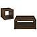 Frisco 2-piece Coffee and End Table Set Dark Pine by Coaster