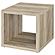 Frisco Square Engineered Wood Side End Table Distressed Pine by Coaster
