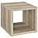 Frisco Square Engineered Wood Side End Table Distressed Pine by Coaster