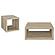 Frisco 2-piece Coffee and End Table Set Distressed Pine by Coaster