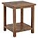 Payne Wood End Table w/Shelf Distressed Brown by Coaster