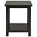 Payne Wood End Table w/Shelf Distressed Java by Coaster