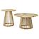 Touhy 2-piece Round Coffee and End Table Set Natural Mango by Coaster