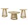 Touhy 3-piece Round Coffee and End Table Set Natural Mango by Coaster