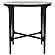 Hermas Round Genuine Marble Top Metal End Side Table White by Coaster