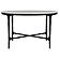 Hermas Round Genuine Marble Top Metal Coffee Table White by Coaster