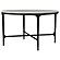 Hermas Round Genuine Marble Top Metal Coffee Table White by Coaster