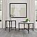 Hermas Round Genuine Marble Top Metal Coffee Table White by Coaster