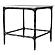 Ebby Square Genuine Marble Top Metal End Table White by Coaster