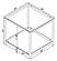 Trini End Table with Glass Shelf Black Nickel by Coaster