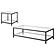 Trini 2-piece Coffee and End Table Set Black Nickel by Coaster