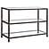 Trini Sofa Table w/Glass Shelf Black Nickel by Coaster