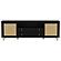 Arini Rattan Cane 2-Door TV Stand Media Console Black by Coaster