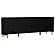 Arini Rattan Cane 2-Door TV Stand Media Console Black by Coaster