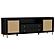 Arini Rattan Cane 2-Door TV Stand Media Console Black by Coaster
