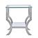 Saide Square End Table with Mirrored Shelf Chrome by Coaster